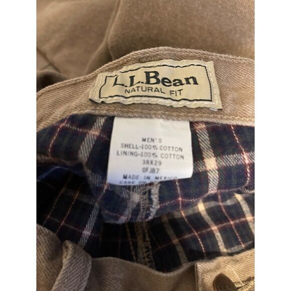 L.L. Bean Men’s Flannel-Lined Classic Fit Jeans Size 38 X 29 - Picture 13 of 14